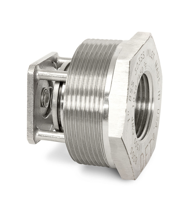 Prod. # 8005, 1 316 SS BSS Style Basic-Check® Threaded In-Line Check Valve  On DFT Inc.